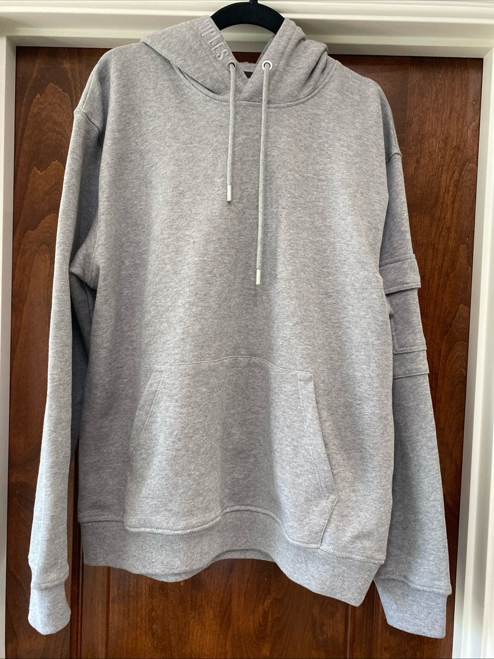 The Kooples Men’s Gray Logo Hoodie Sz M cotton